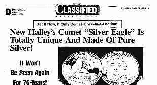 Halley’s Comet “Silver Eagle” Ad by Gary Halbert