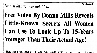 Donna Mills Little-Known Secrets Ad by Gary Halbert