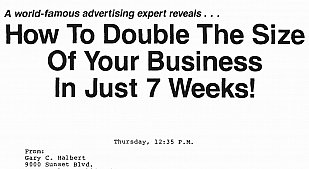 Double The Size of Your Business Letter by Gary Halbert