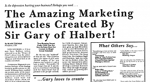Marketing Miracles Ad by Gary Halbert
