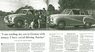“I am sending my son to Groton” Ad by David Ogilvy (for Austin cars)