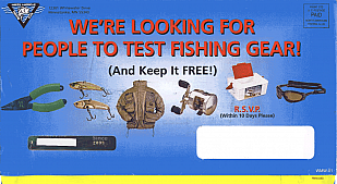 Direct Mail Package from North American Fishing Club